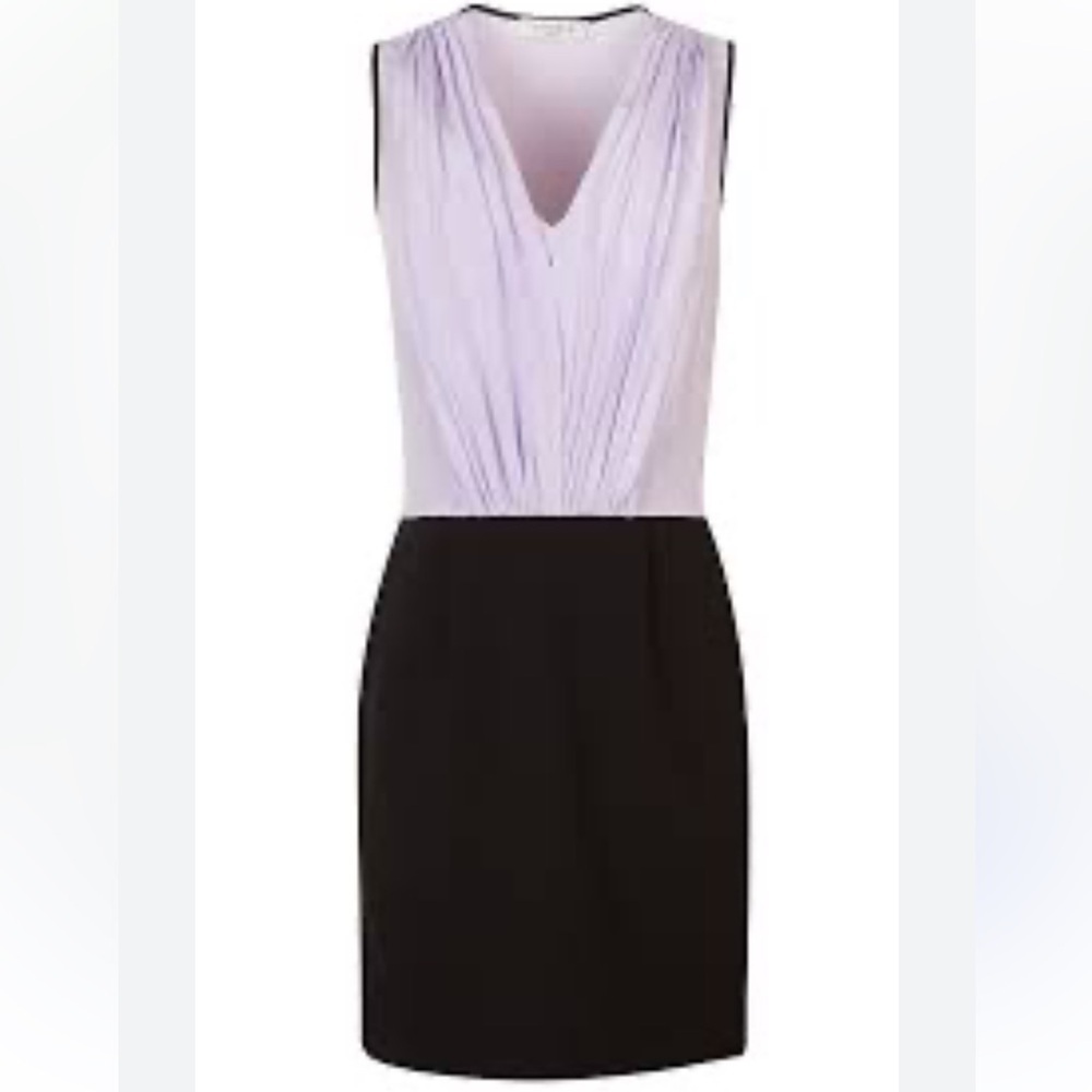 Elegant Black and Lavender Dress